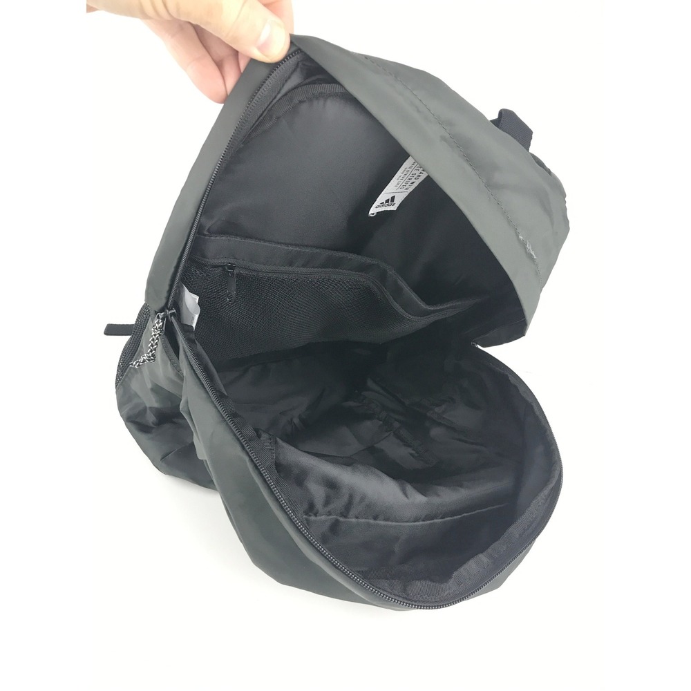 Adidas THE BRAND WITH‎ THREE STRIPES Backpack Army Green Polyester Bag RN 90288 - Picture 10 of 16